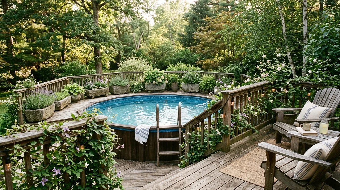 Raised Deck With Better Pool Visibility